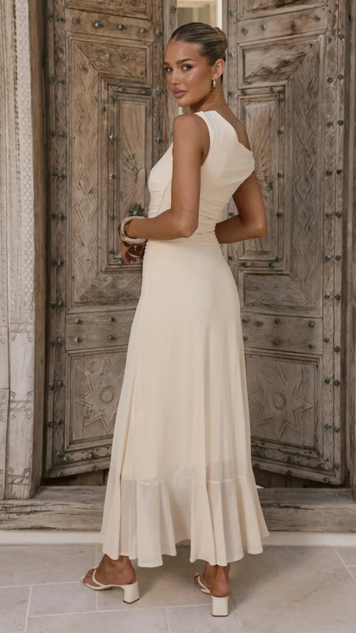 Sareiah Maxi Dress Cream