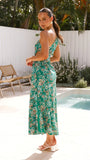 Sara Maxi Dress Green Floral