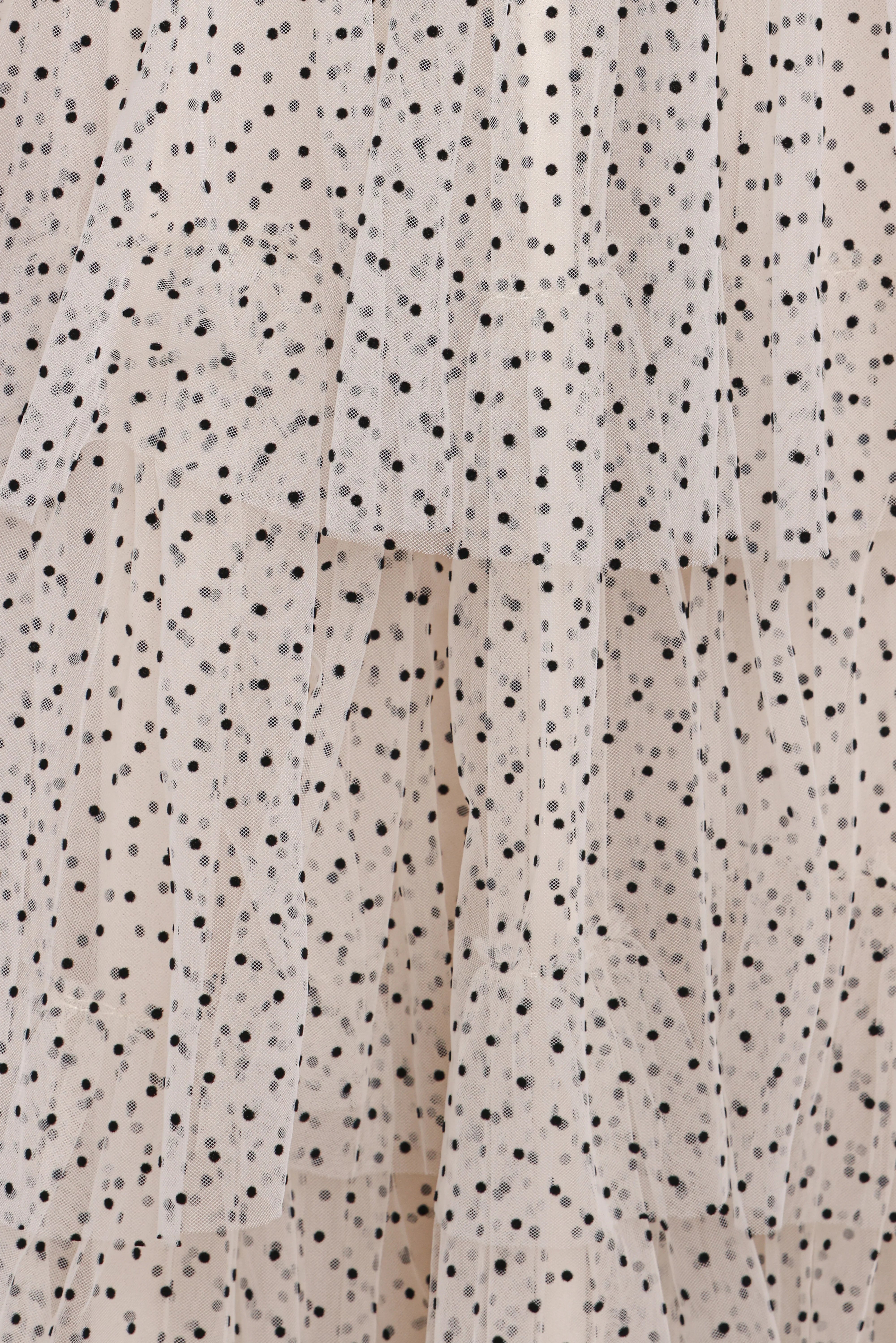 Belle Maxi Dress Cream Polka Dot