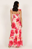 Tilly Shirred Maxi Dress Pink