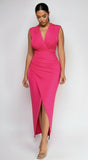 Lima Wrap Maxi Dress Pink