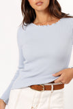 Kya Knit Top Light Blue