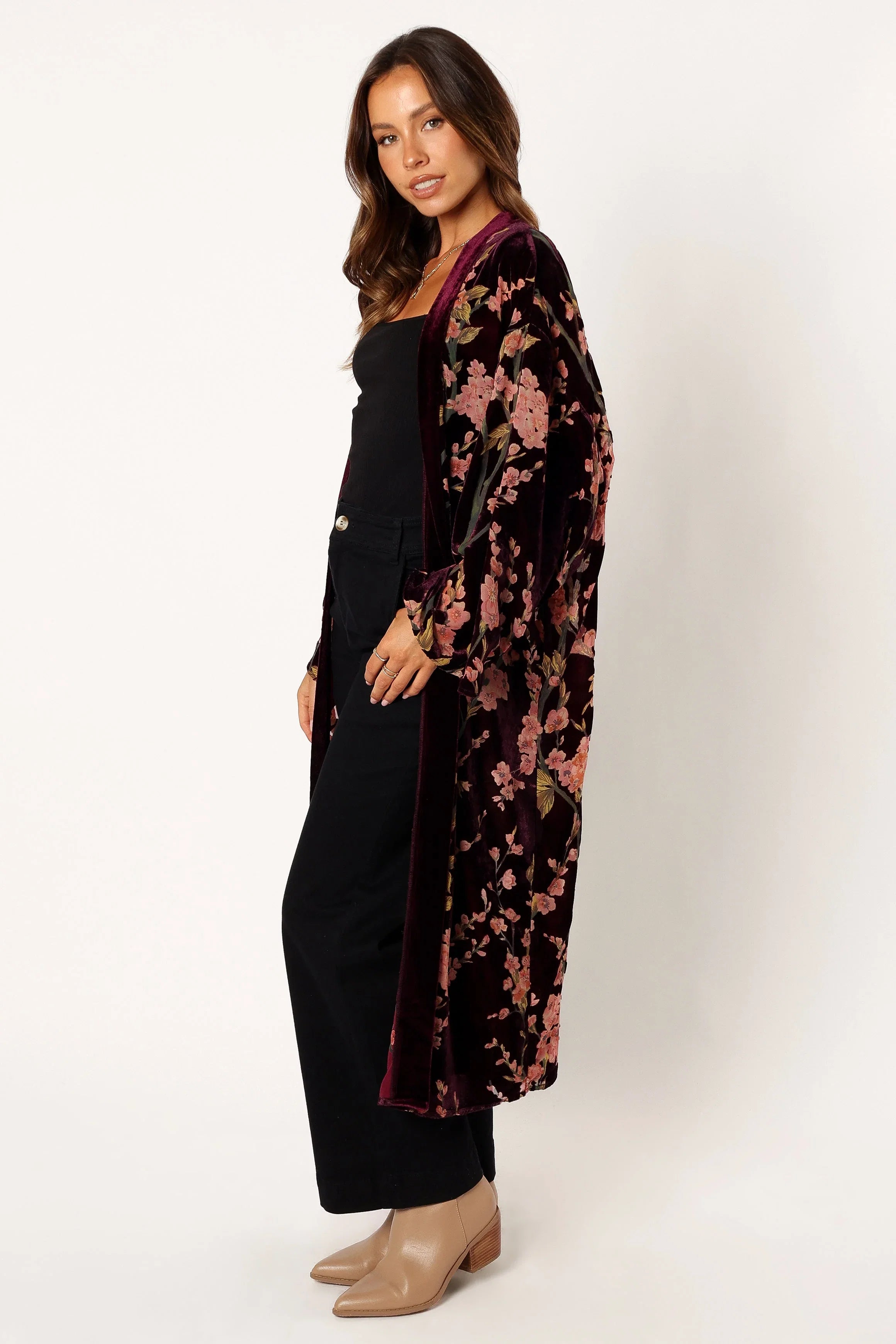 Lennon Velvet Duster Floral