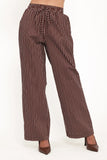 Darya Pants Chocolate Stripe