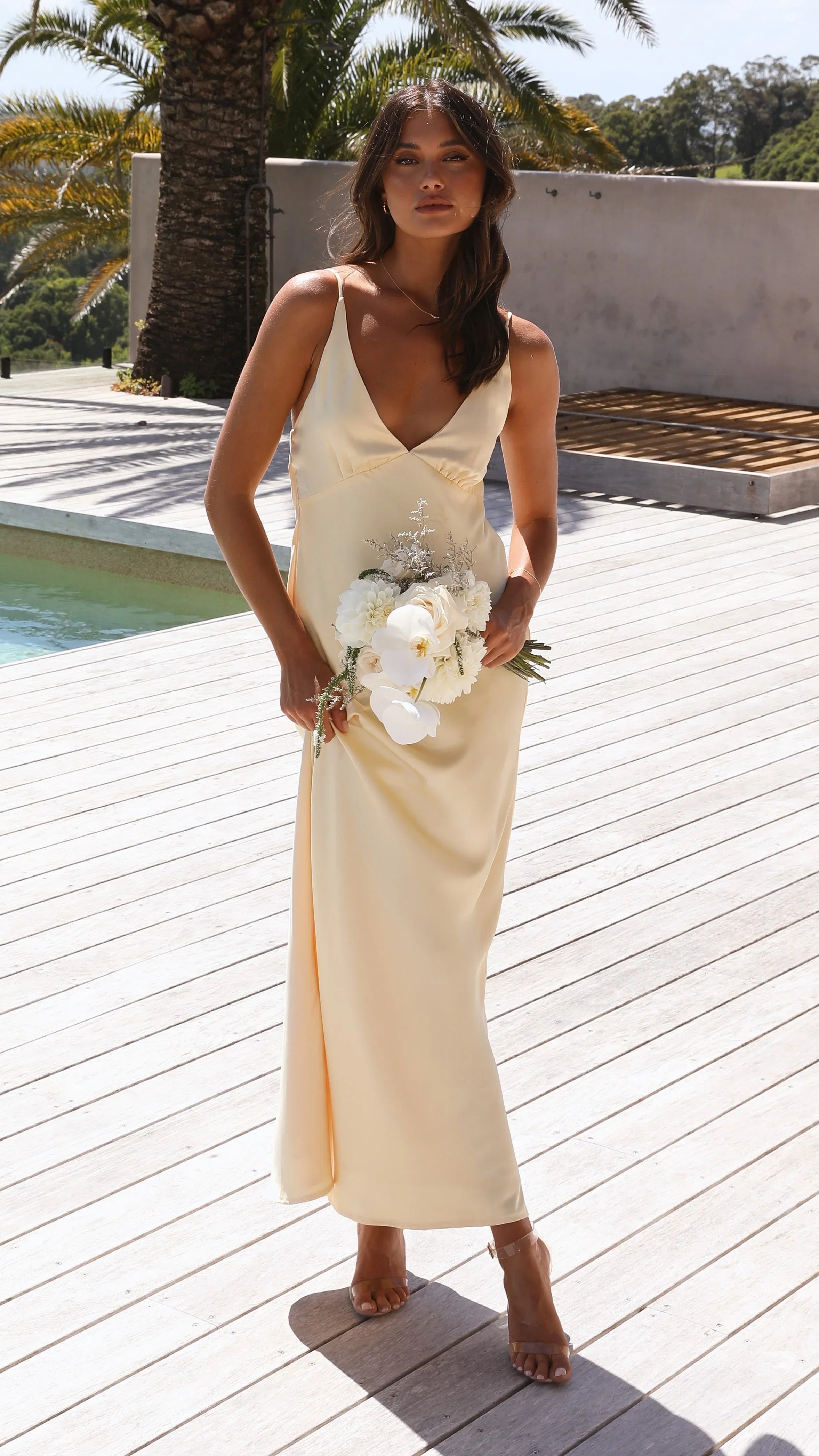 Ziah Maxi Dress Lemon