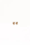 Trina Flower Earrings Gold Pearl