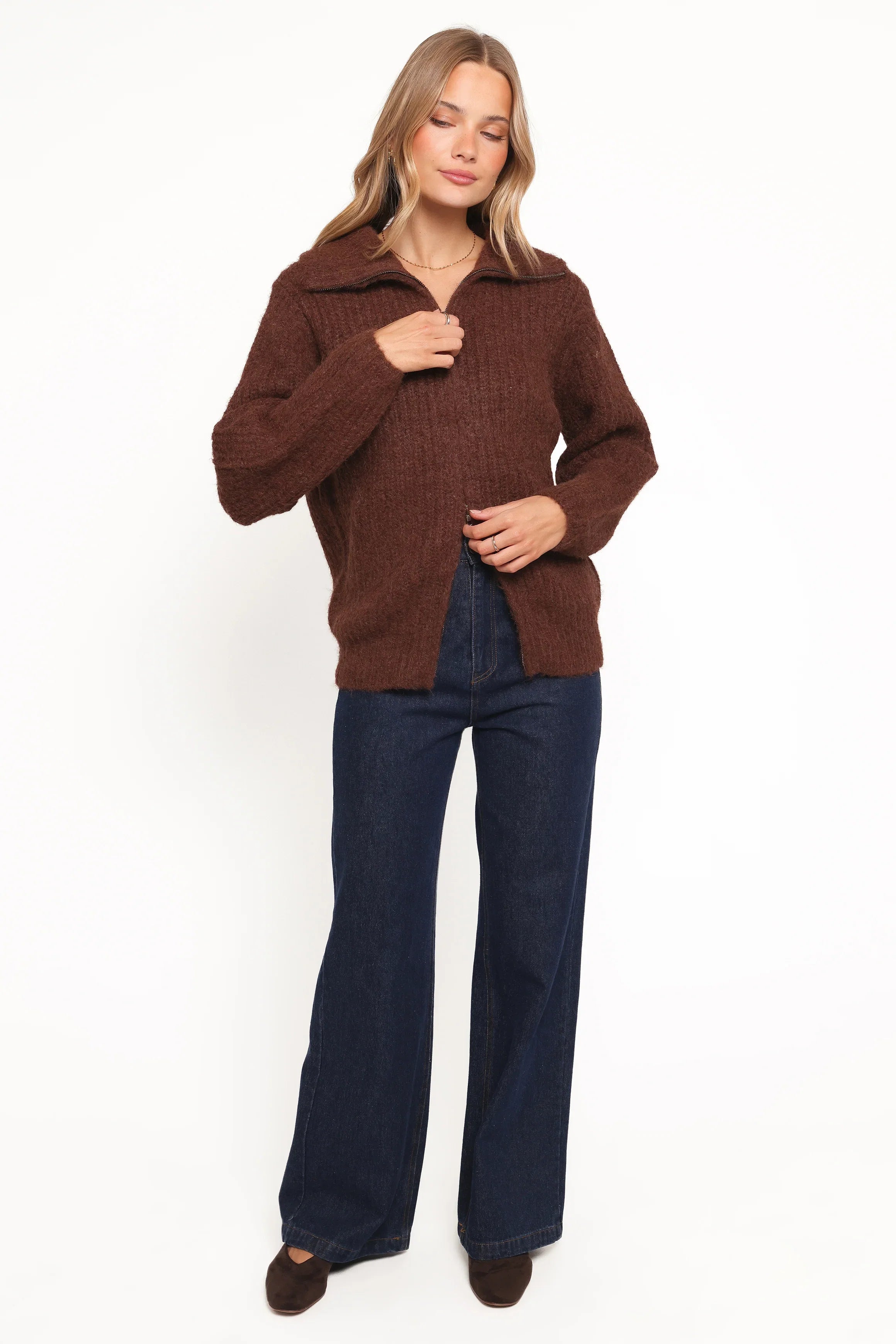 Miffy Zip Through Cardigan Chocolate