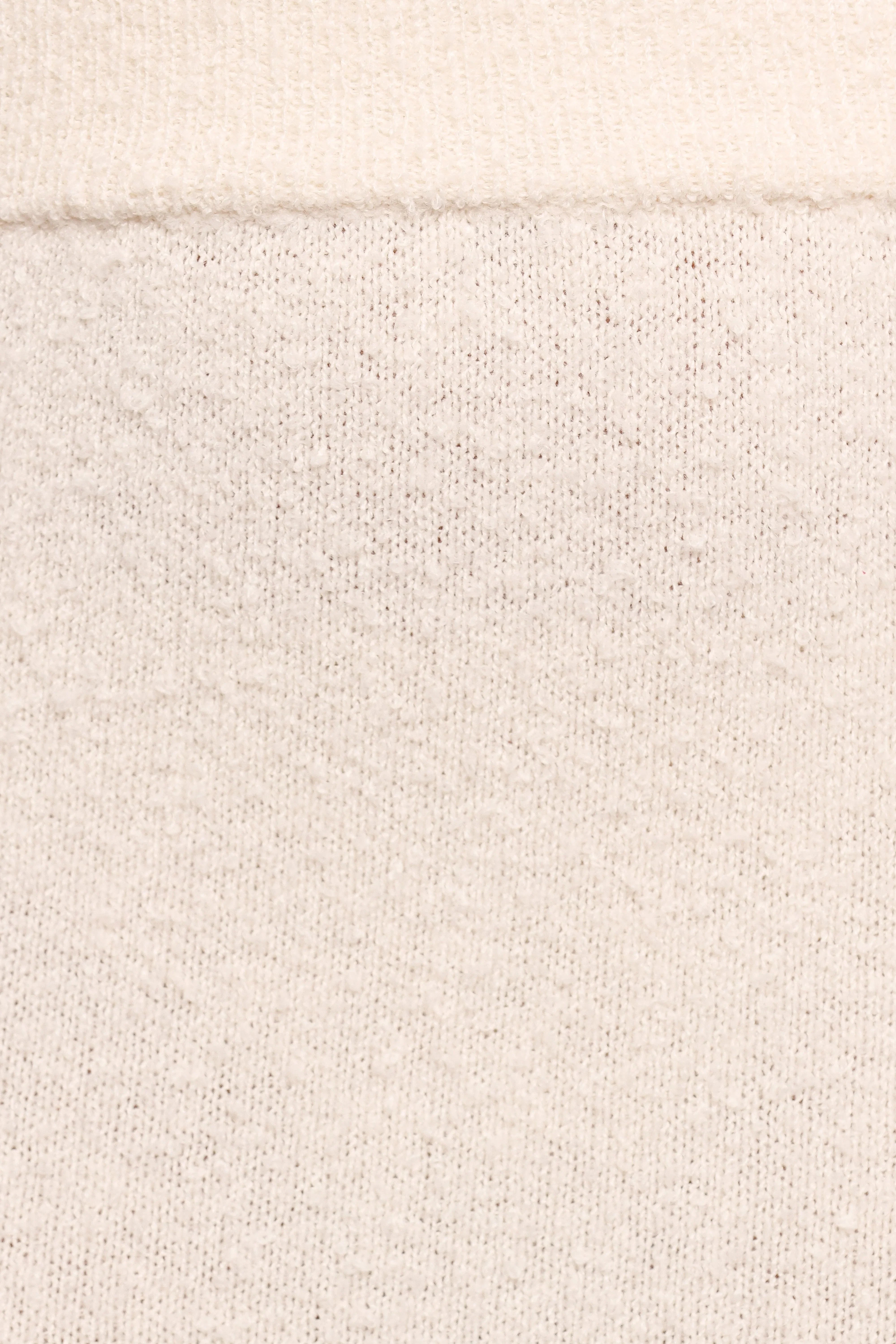 Rowee Boucle Knit Midi Skirt White