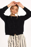 Wilde Bow Front Cardigan Black