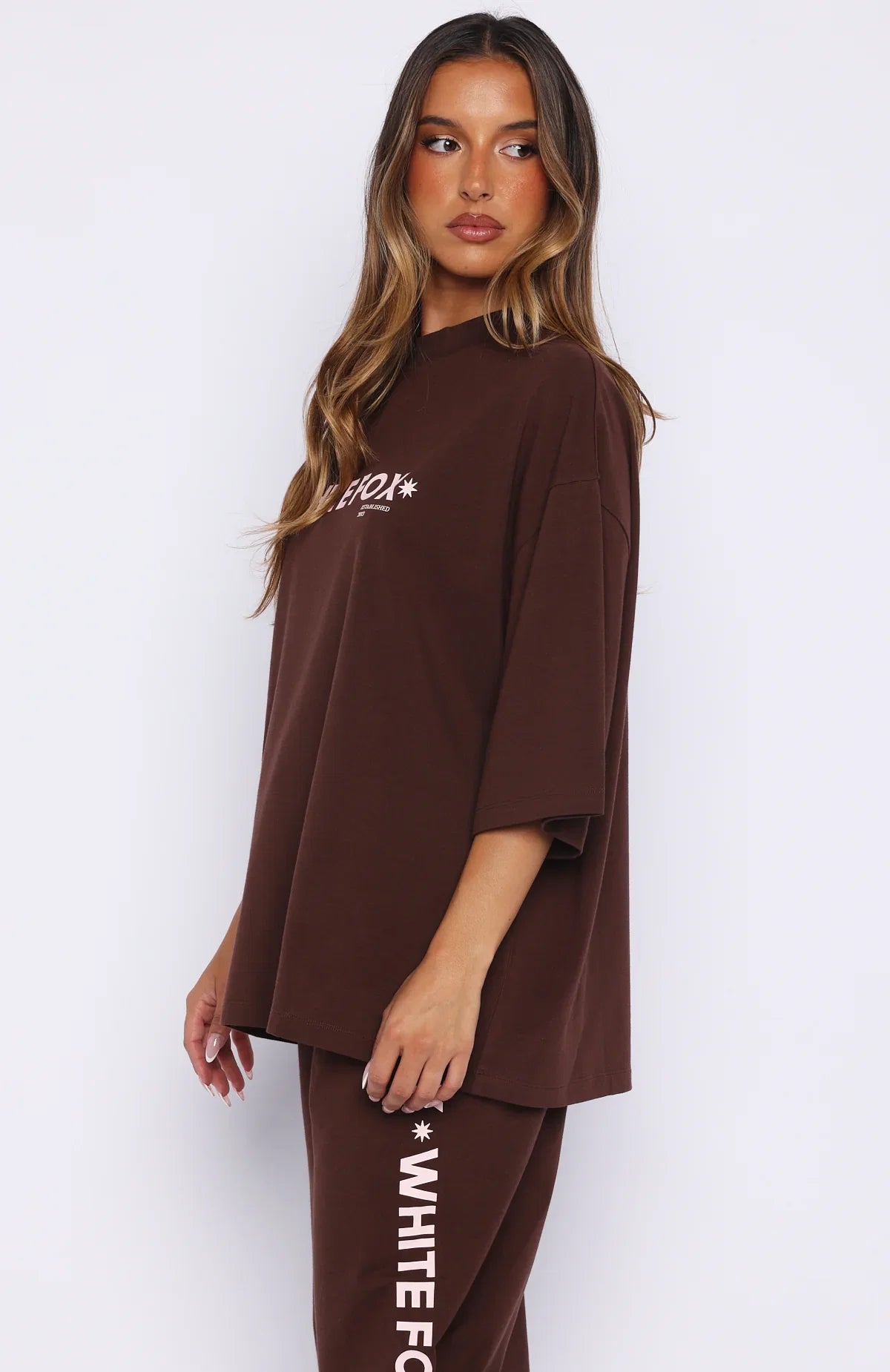 Tender Hearts Oversized Tee Chocolate