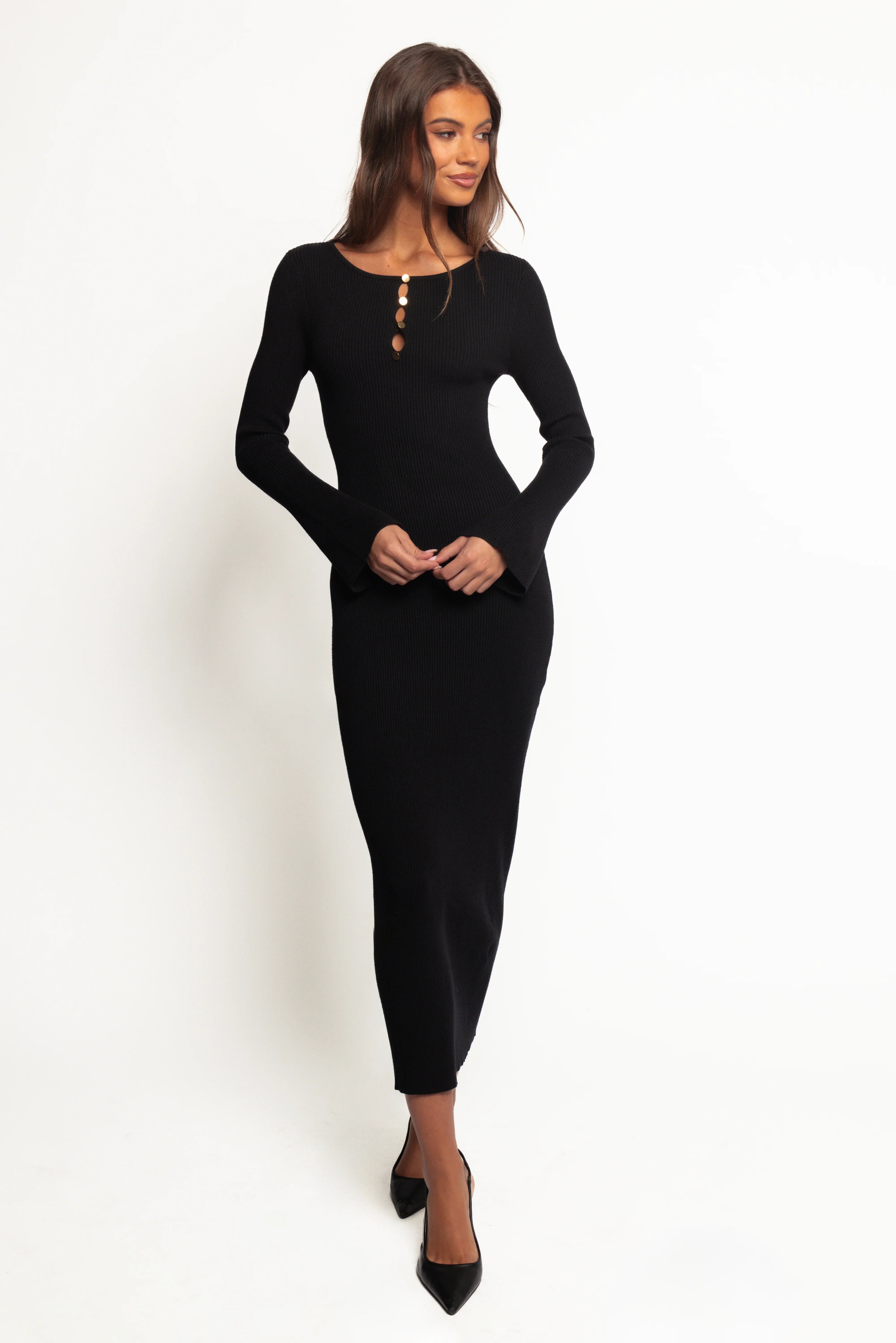Maxwell Knit Maxi Dress Black