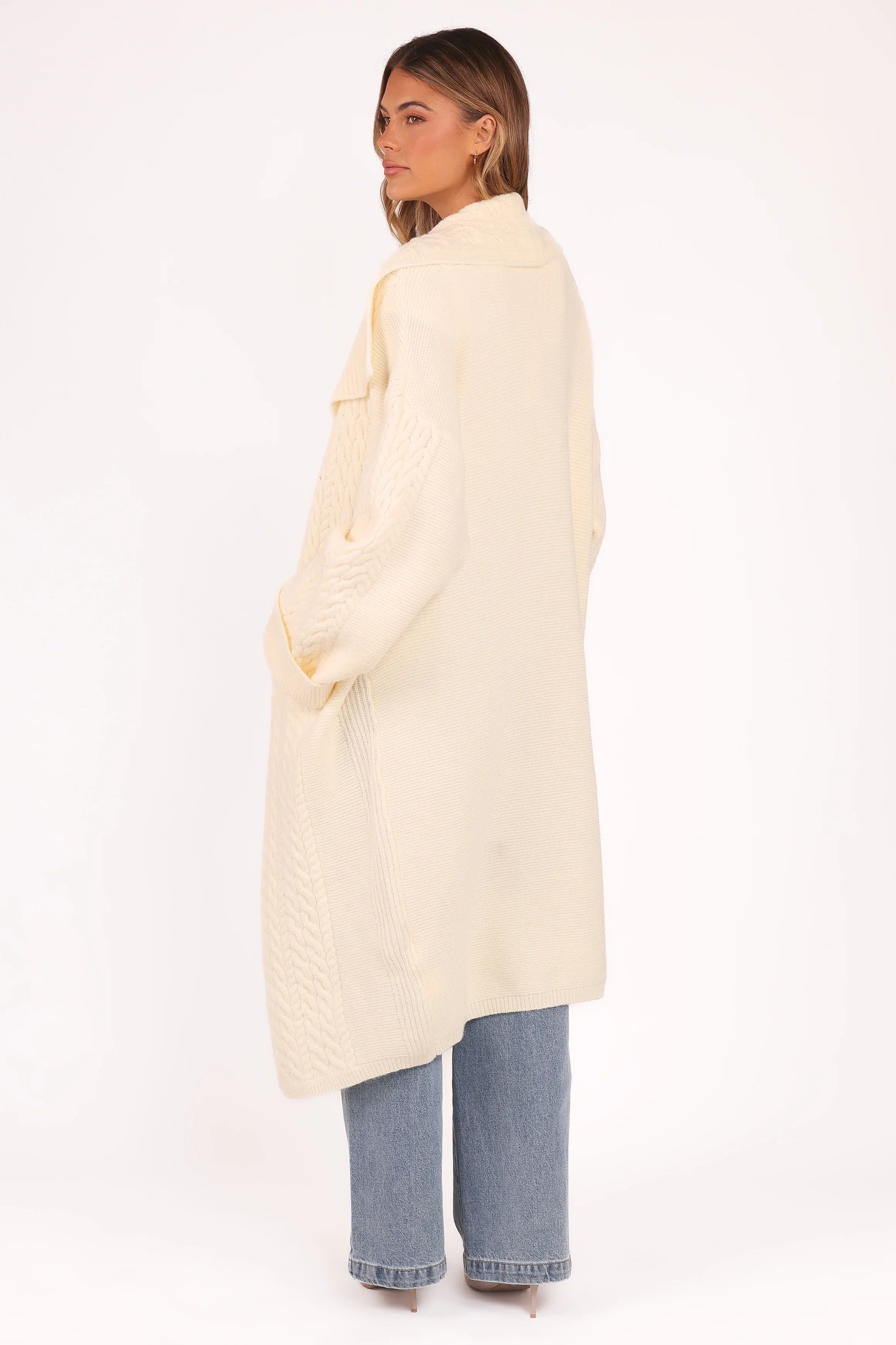 Nova Long Cardigan Cream