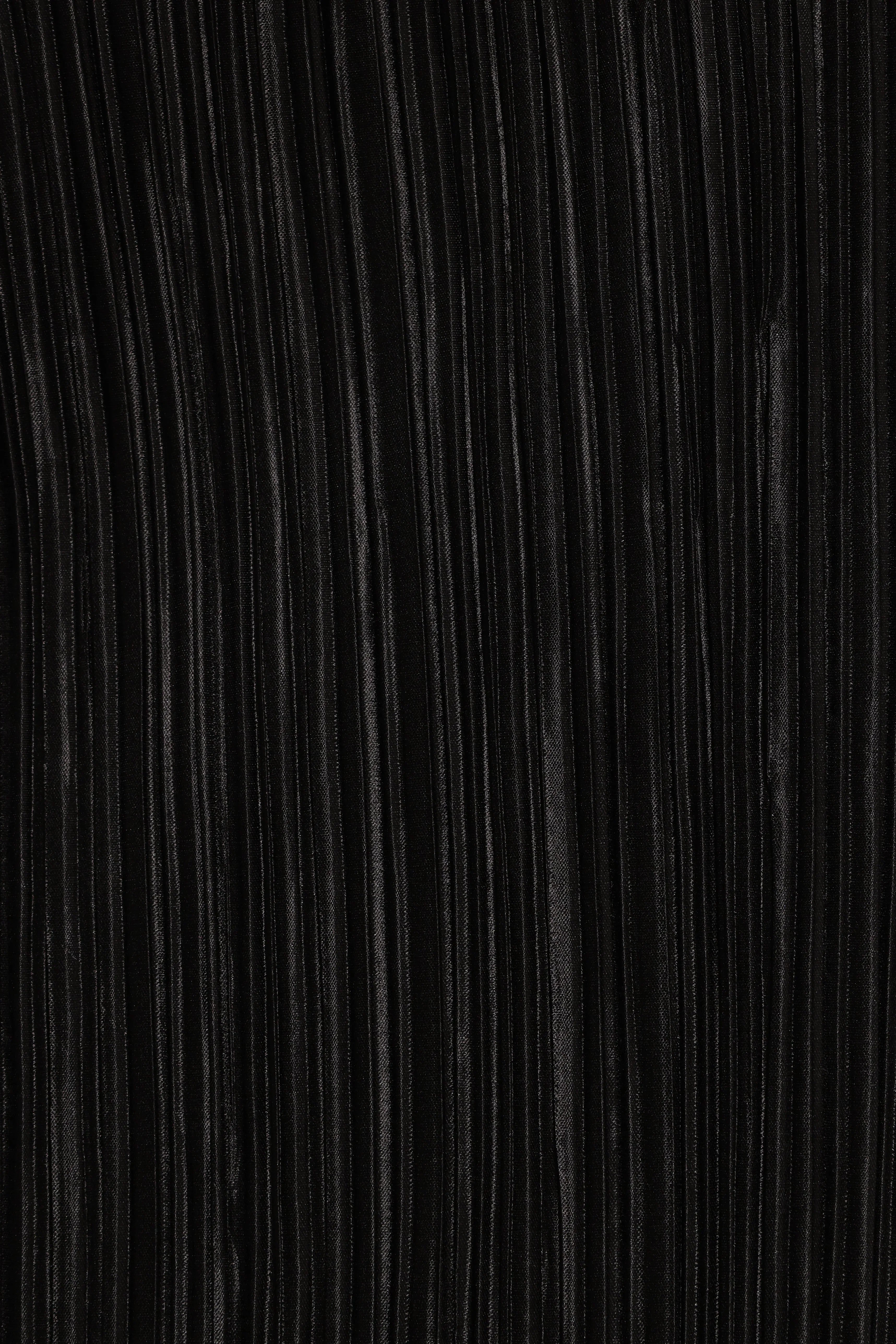 Melody Plisse Halter Maxi Dress Black