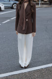 Leo Blazer Chocolate Brown