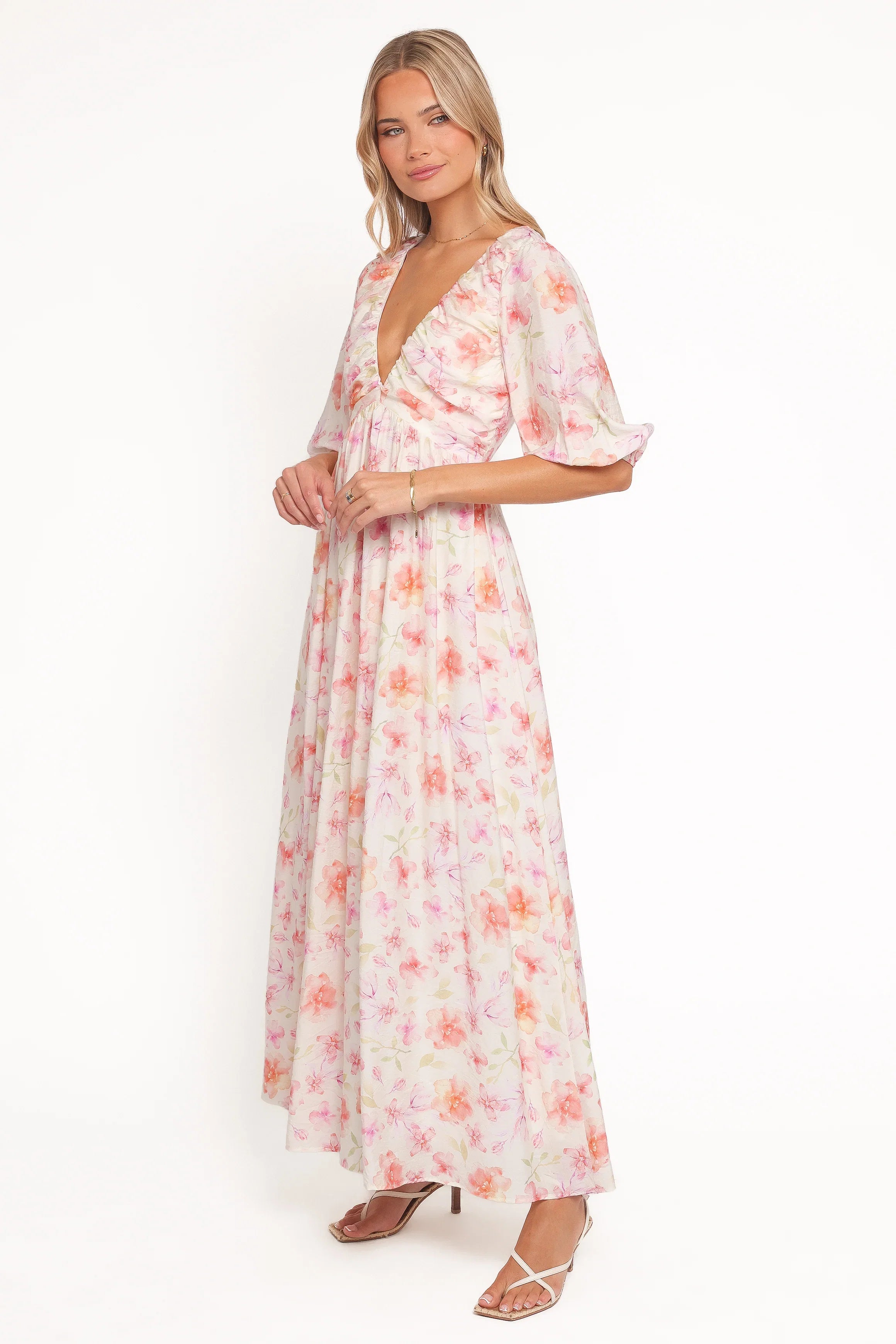 Andara Maxi Dress White Floral