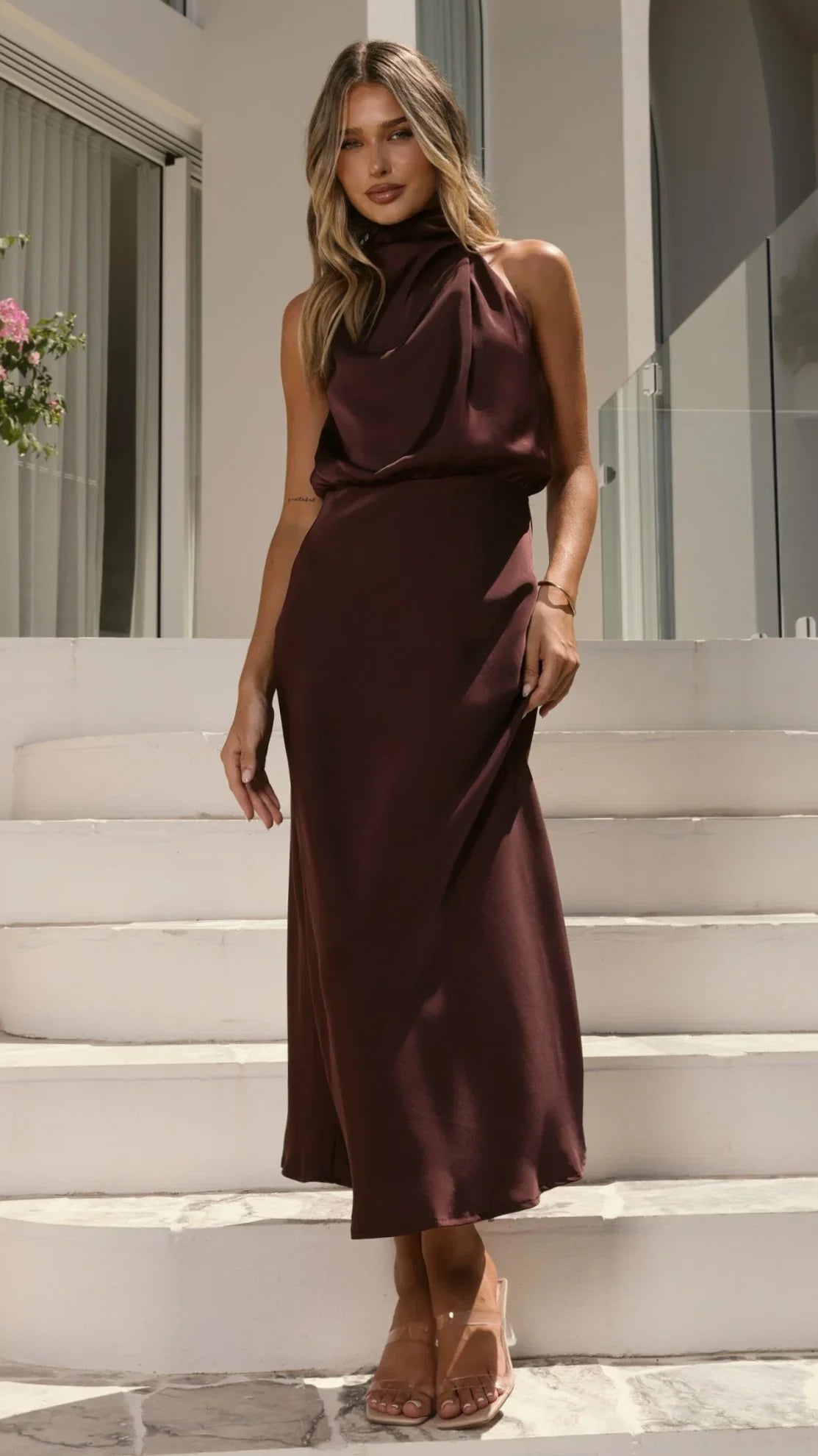 Esther Maxi Dress Chocolate