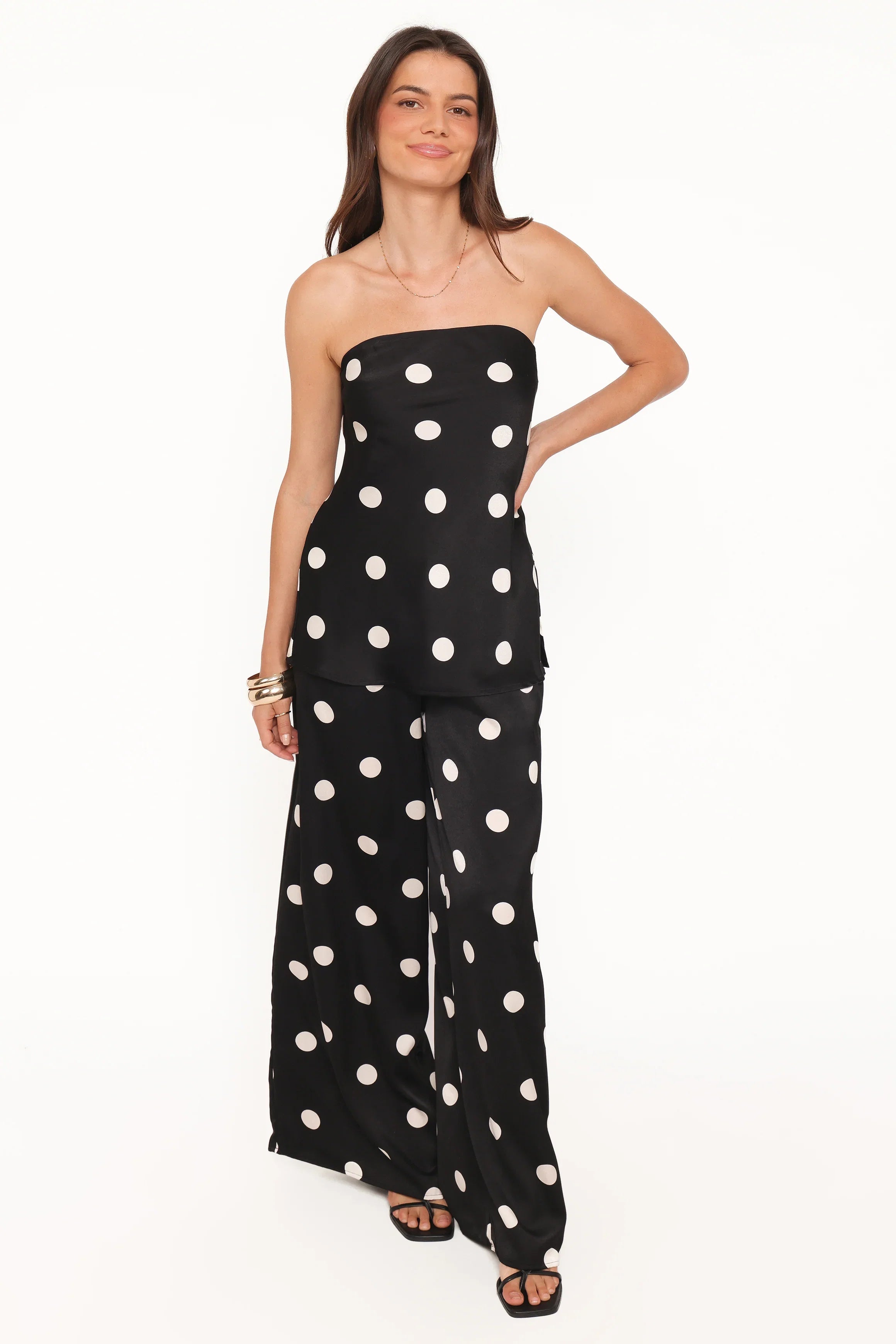 Belinda Drawstring Pant Black Cream