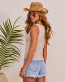 Fresh Shores Sleeveless Knit Vest Top