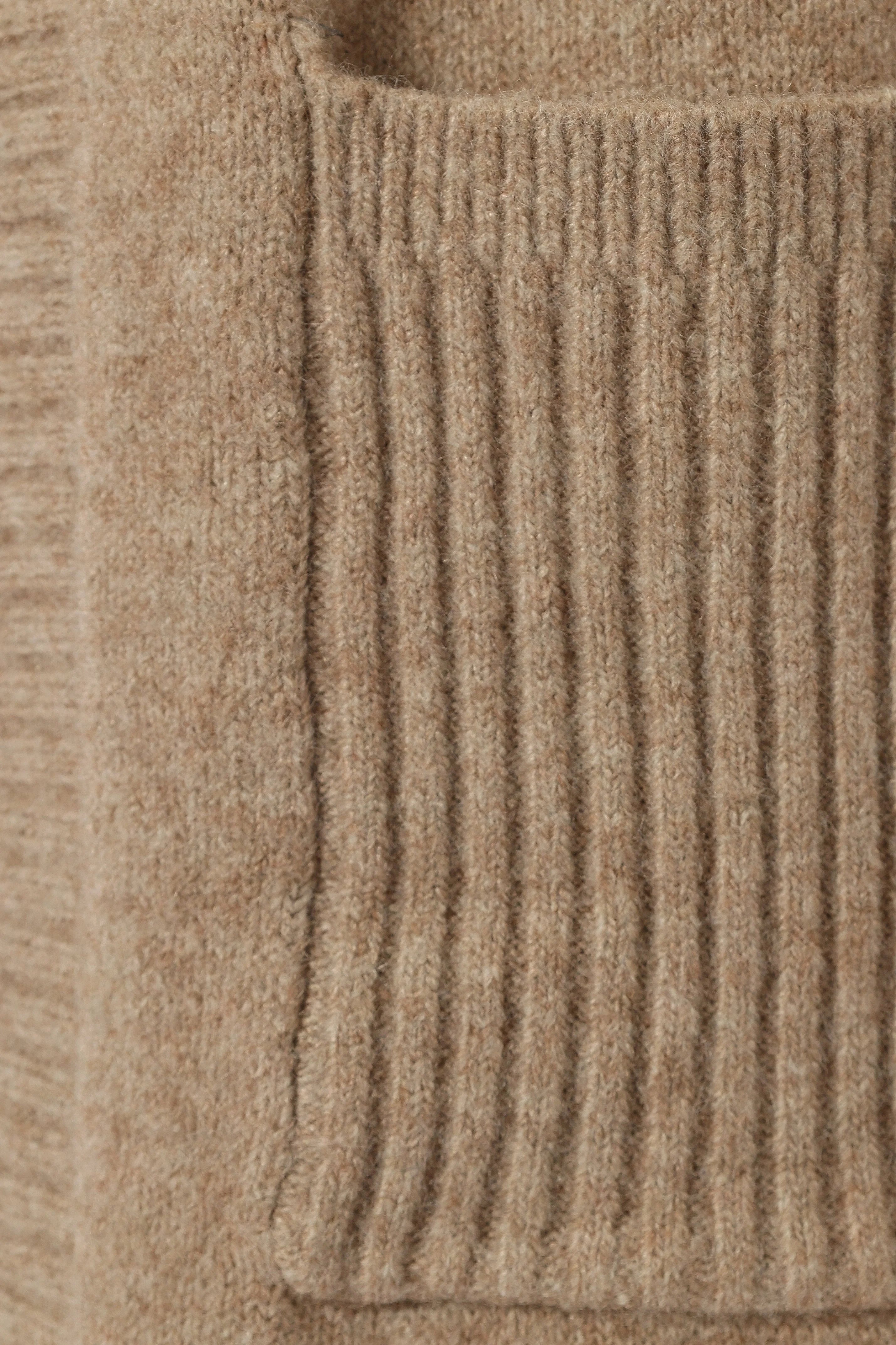Nicolette Open Front Long Cardigan Latte