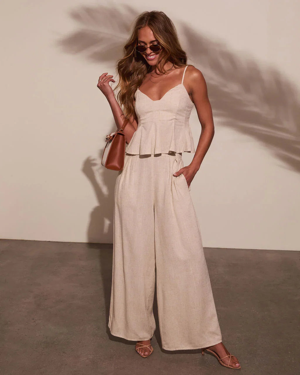 Pipper Pleated Linen Pant