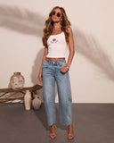 Sydnie Stretch High Rise Barrel Leg Jeans