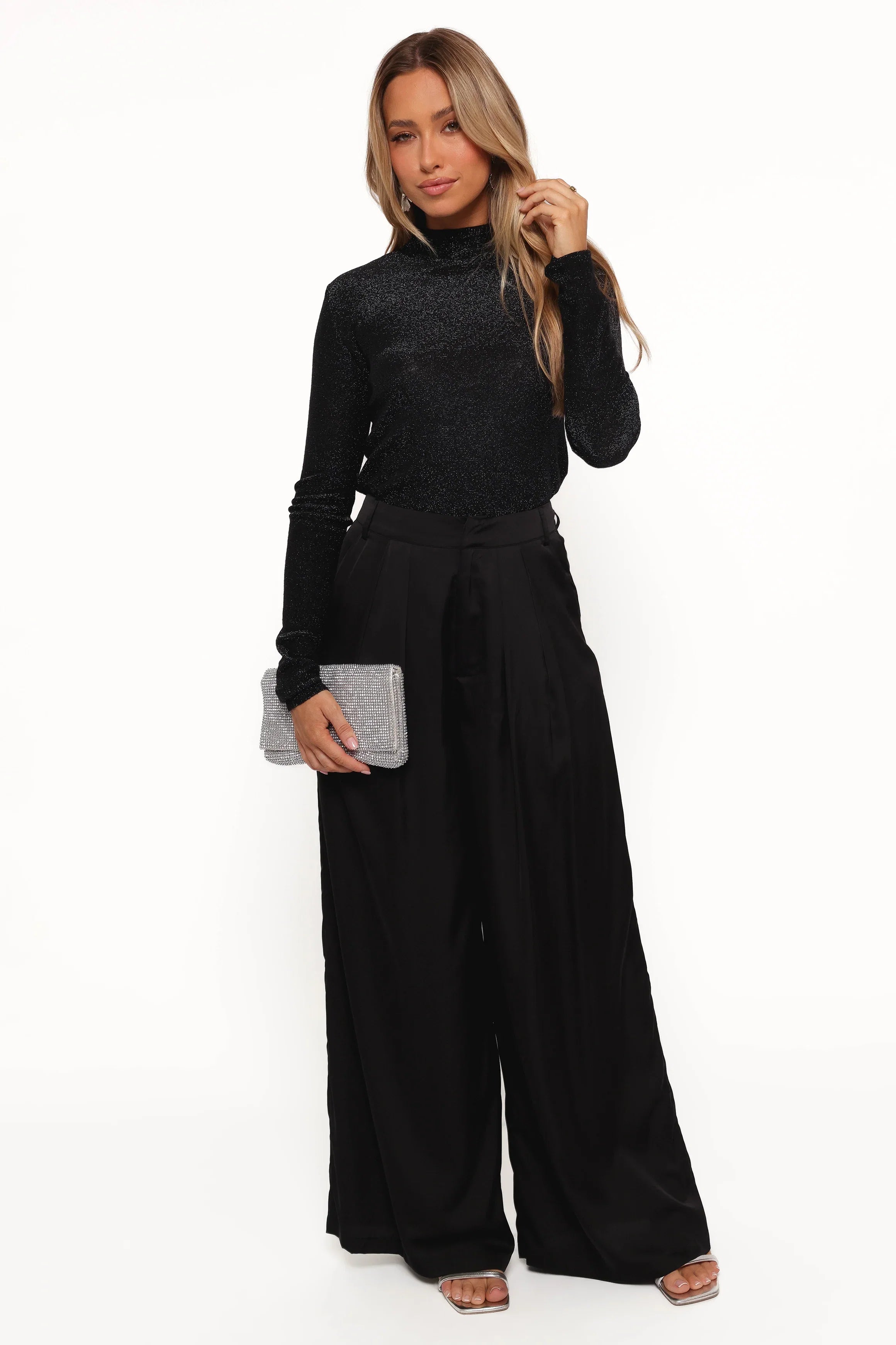 Lovie Turtleneck Top Black