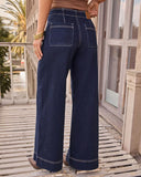Raeley Super Stretch Wide Leg Jeans