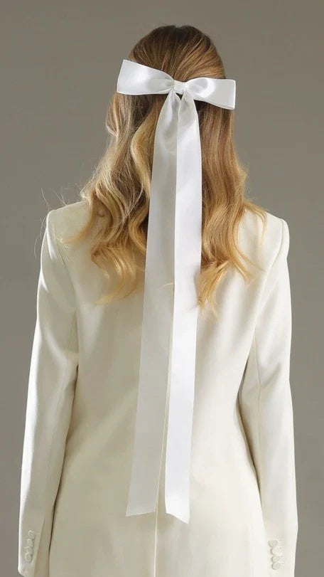 Lala Hair Bow White