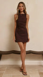 Anneka Mini Dress Chocolate