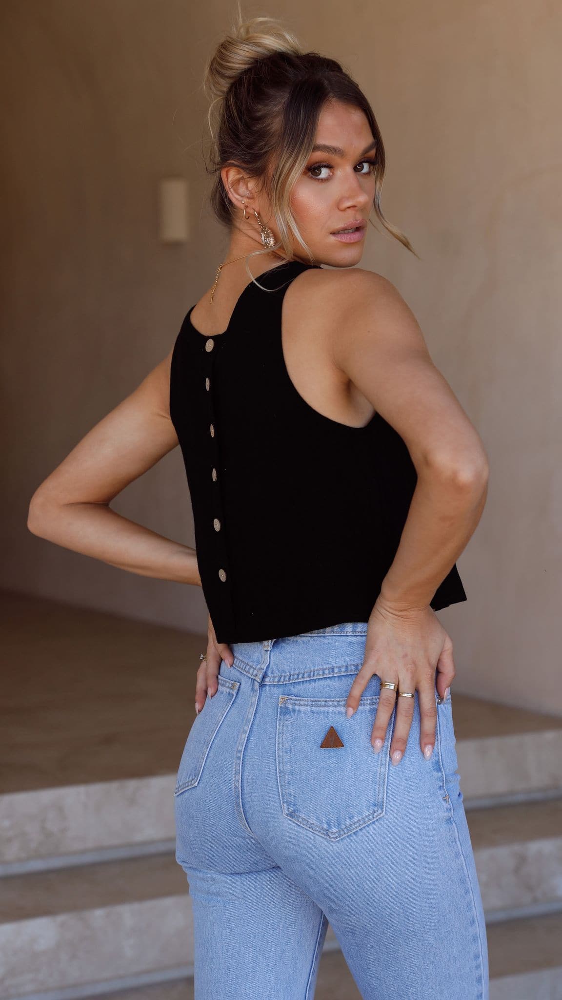 Persephone Crop Top Black