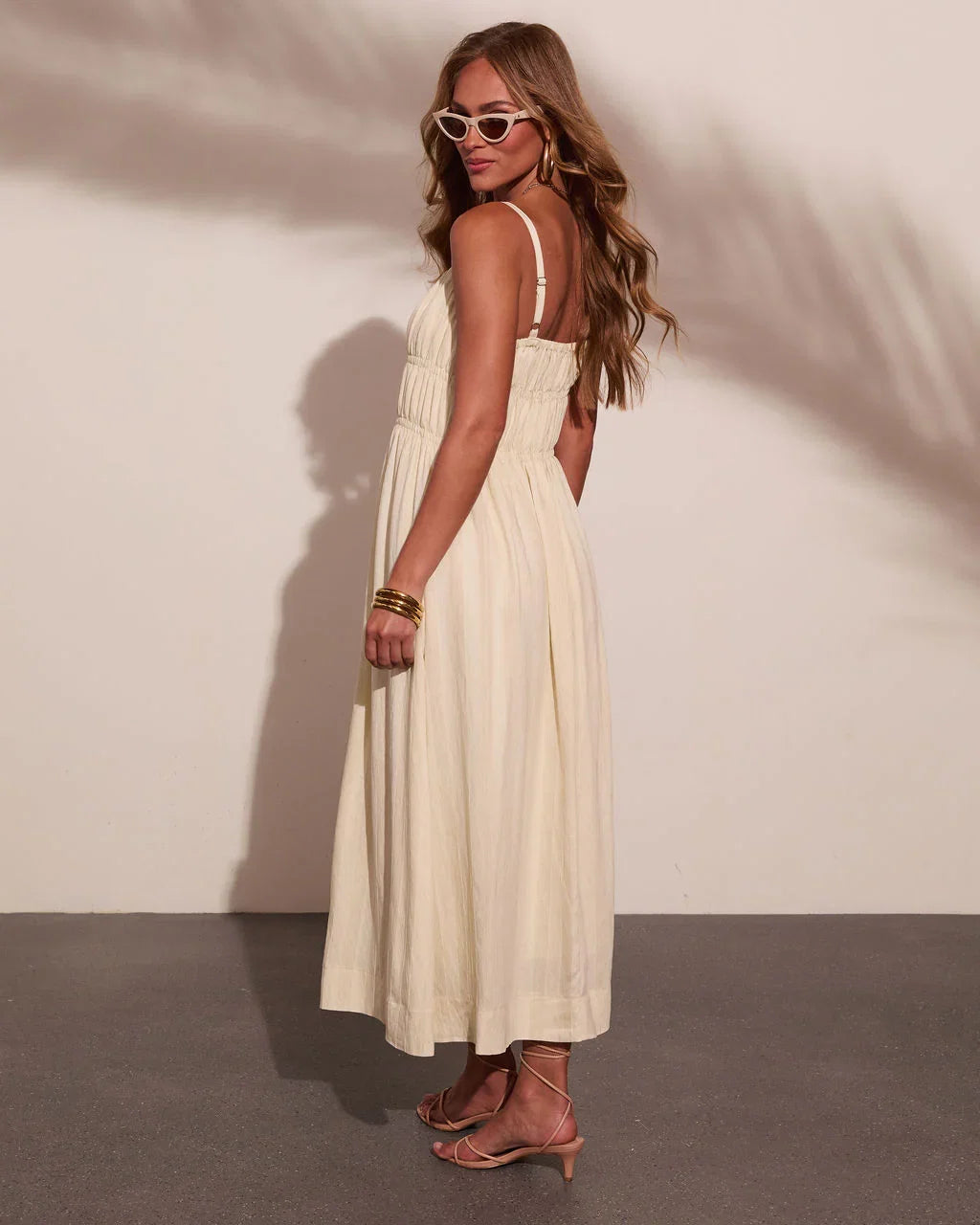 Lelanie Linen Blend Maxi Dress