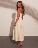 Lelanie Linen Blend Maxi Dress