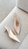 Xishi Heel Chalk Crinkle Patent