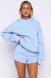Bridal Party Oversized Hoodie Light Blue