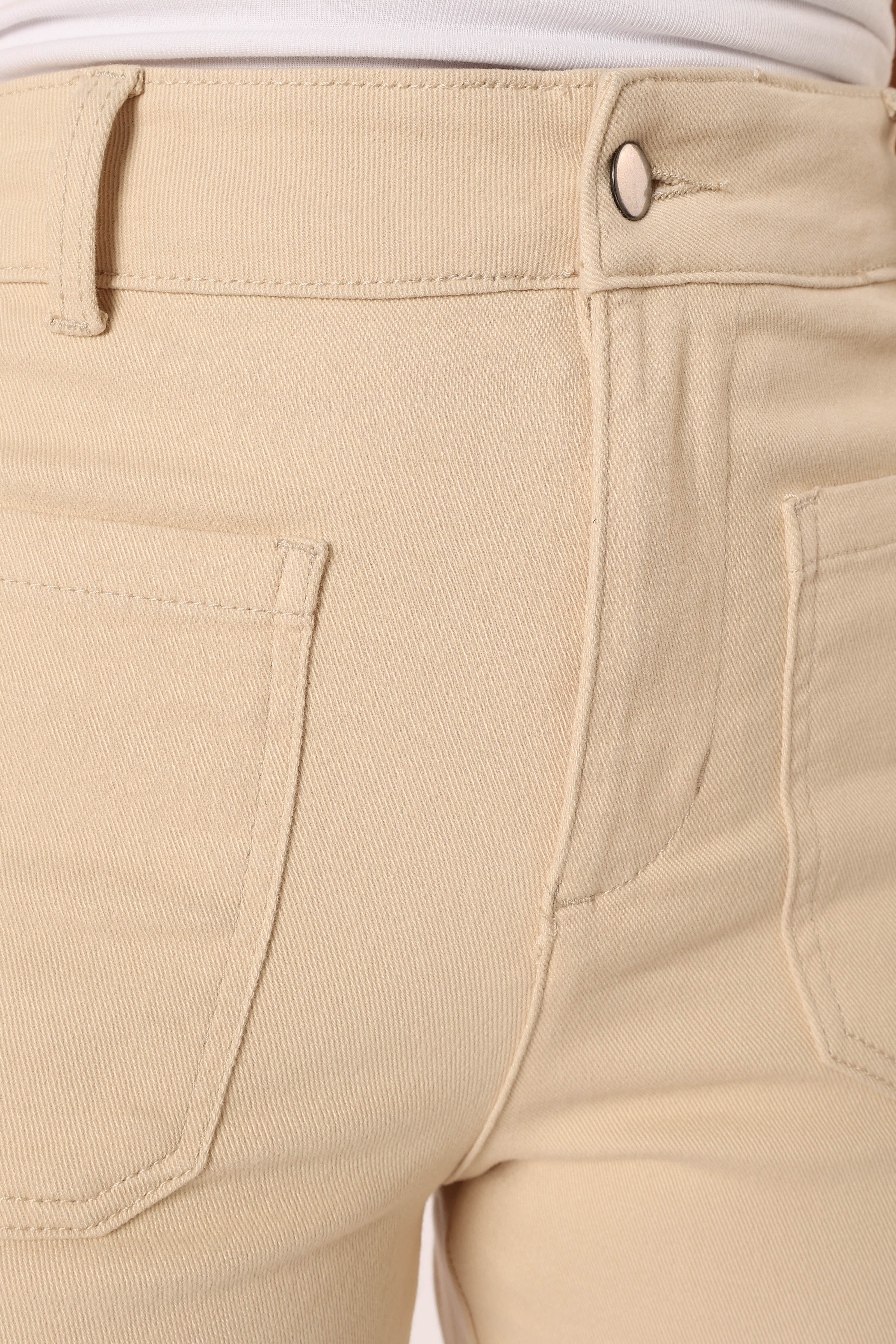 Nico Wide Leg Jean Beige