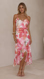 Skyla Maxi Dress Pink Floral