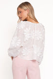 Leire Embroidered Blouse White