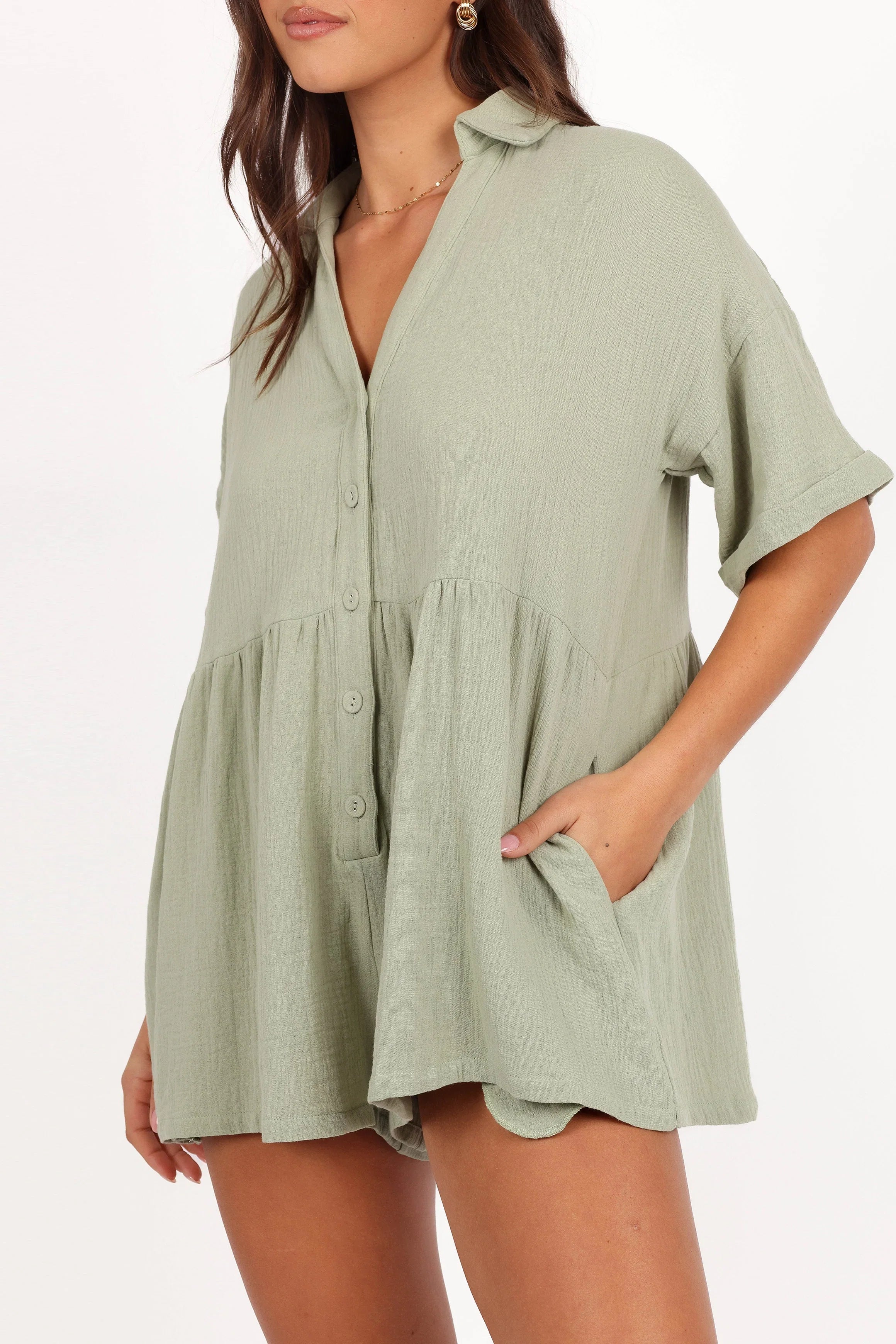 Winny Romper Sage Green