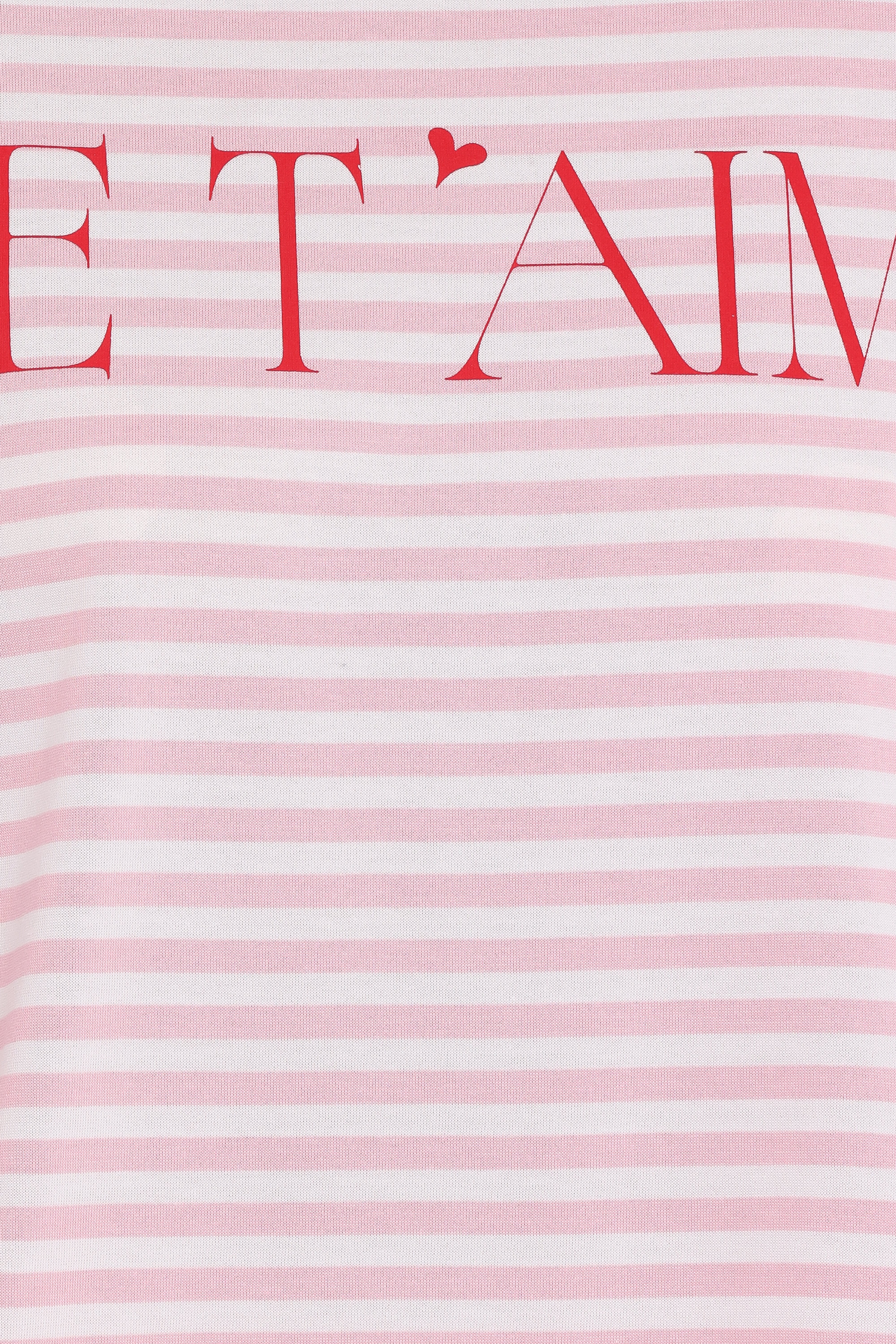 Marly Je TAime Tee Pink Stripe