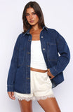 Freedom Of Love Denim Shirt Dark Blue