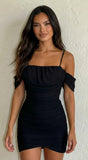 Milan After Hours Mesh Mini Dress Black
