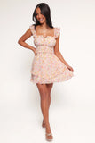 Iliana Mini Dress Pink Floral