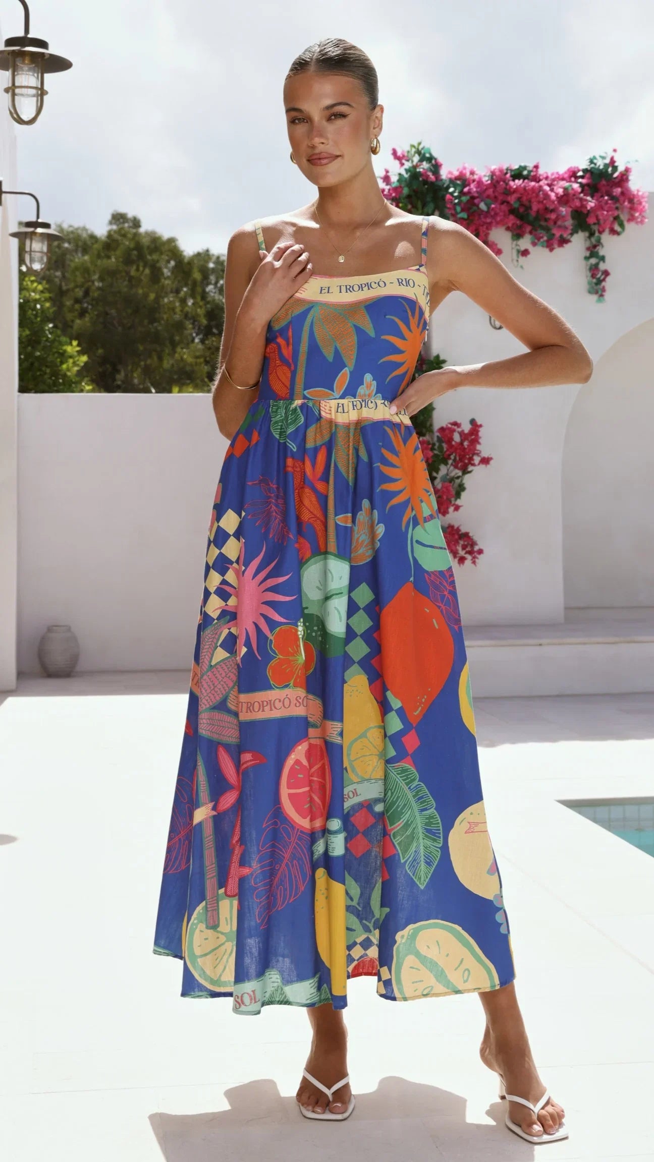 Martina Maxi Dress Rio Print