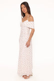 Mayven Maxi Dress White Ditsy