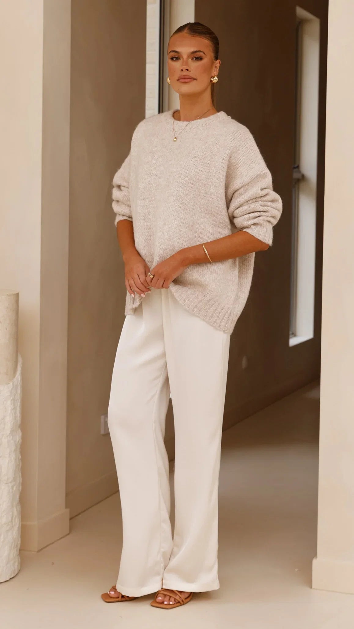 Mila Knit Jumper Oatmeal