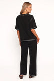 Angler Knit Set Black