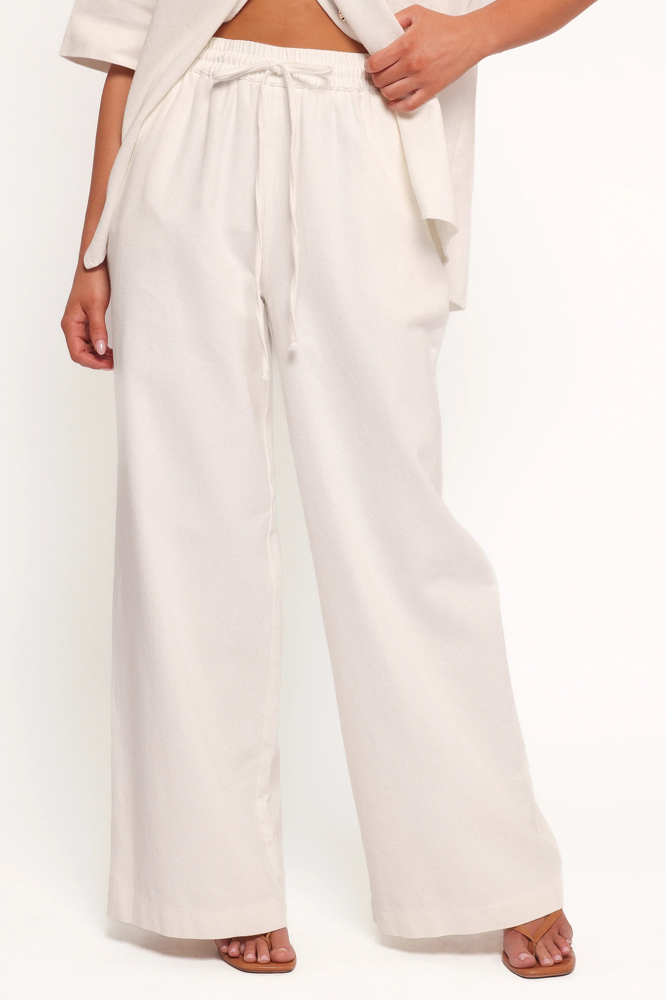 Odelia Denim Pant Off White