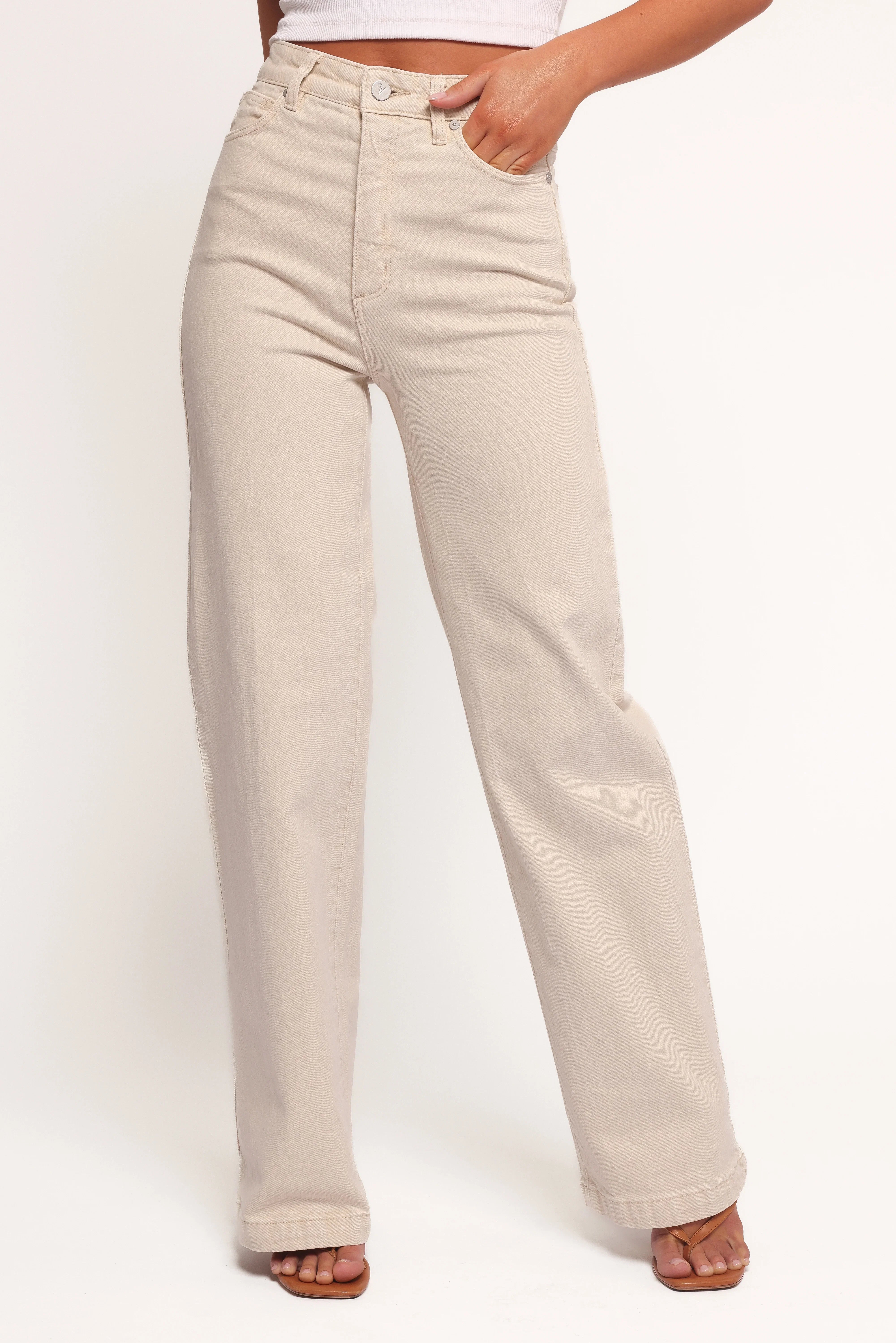 Abrand 94 High Wide Jeans Bone