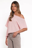 Ardena Boucle Knit Top Pink