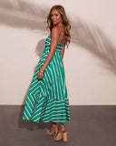 Sea Calling Cotton Striped Maxi Dress